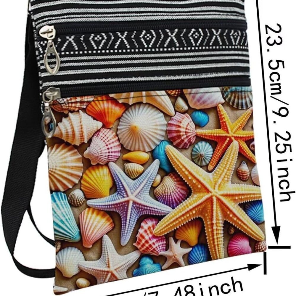 Small Ethnic Pattern Crossbody Bag Polyester Adju… - image 2